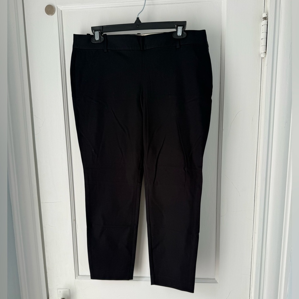 J. Crew Mercantile Black Cropped Trousers